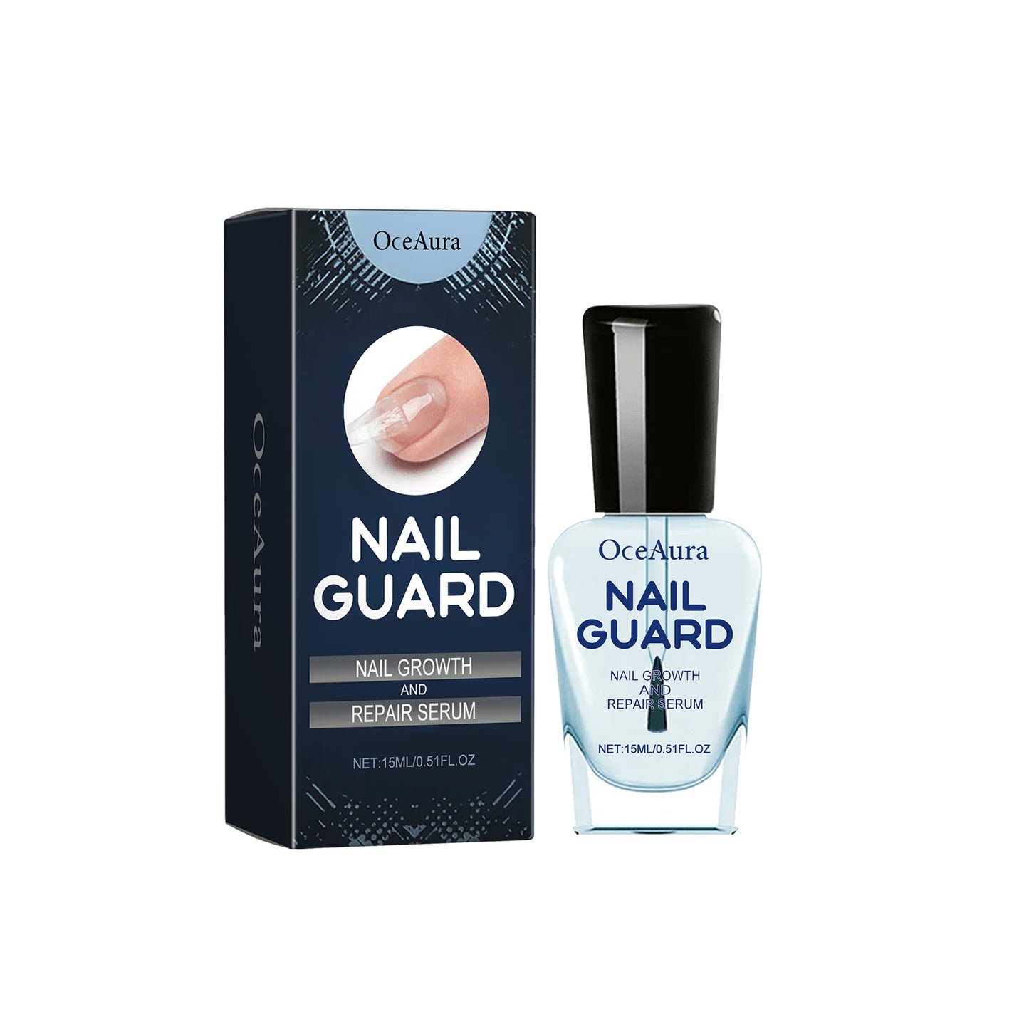 Nail Care Solution - Repair & Nourishing Treatment for Damaged Nails, 15ml