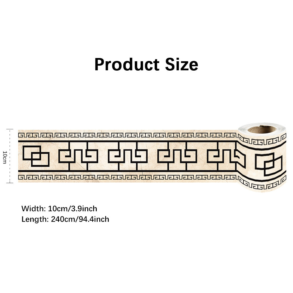 Home Wall & Floor Skirting Line Stickers - Moisture & Stain Resistant PVC