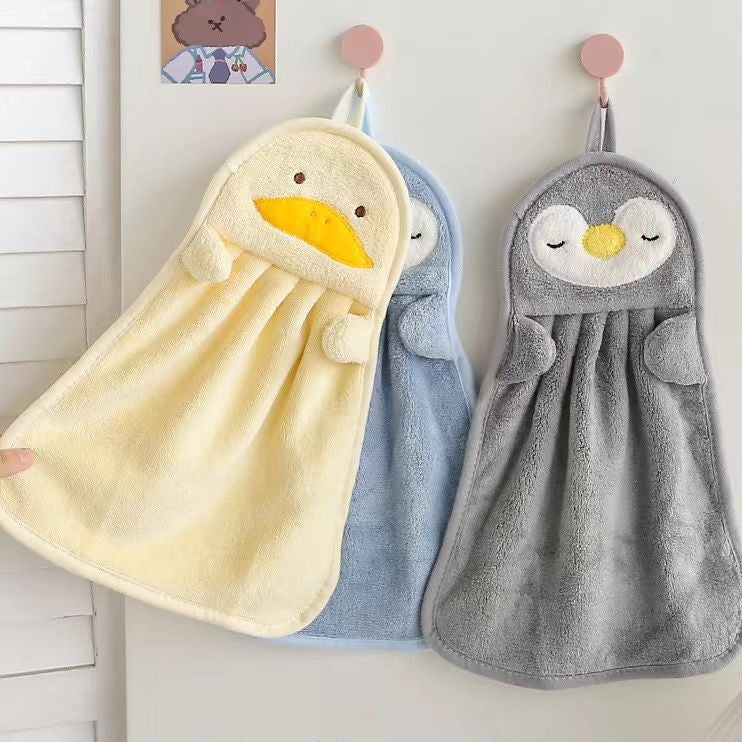 Cute Hanging Hand Towel for Kitchen - Lint-Free Household Decor