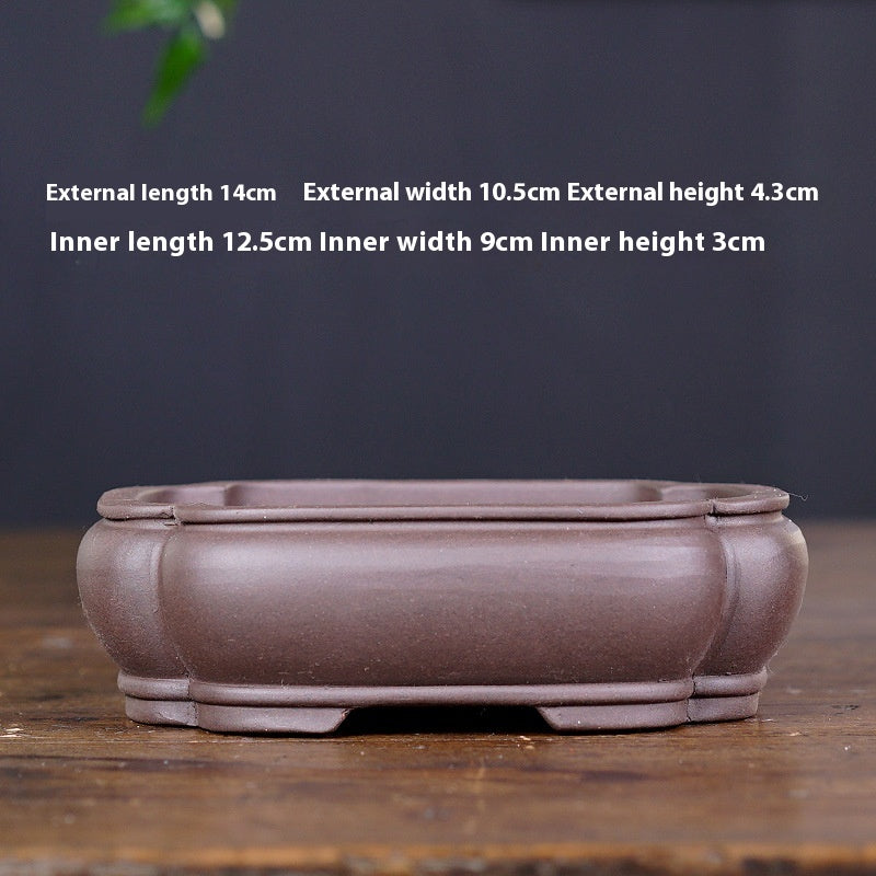 Breathable Ceramic Flower Pot for Home Garden Office Balcony - Multiple Colors