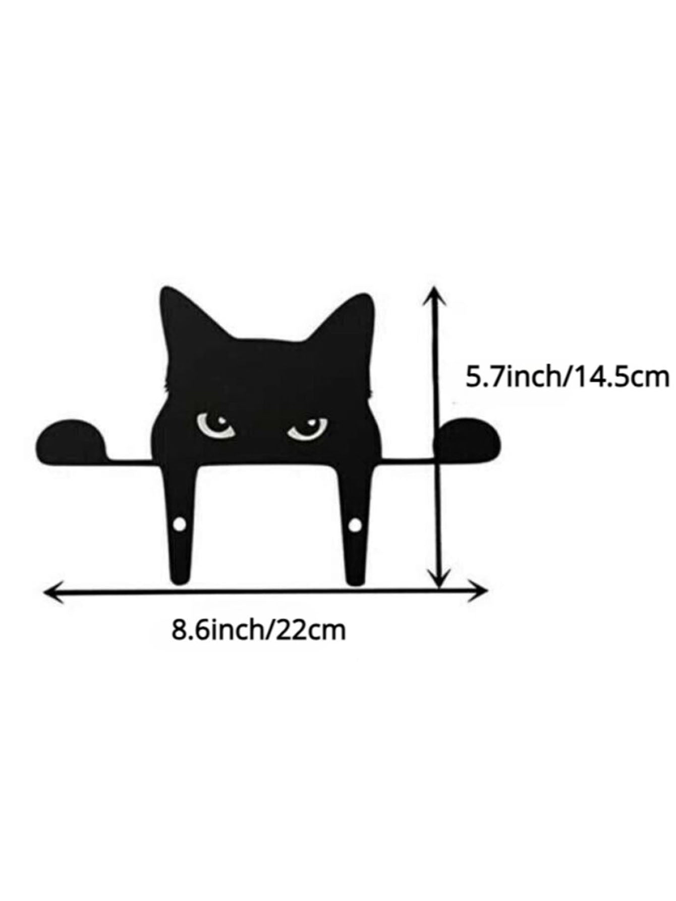 Whimsical Metal Cat Garden Decor for Outdoor Spaces