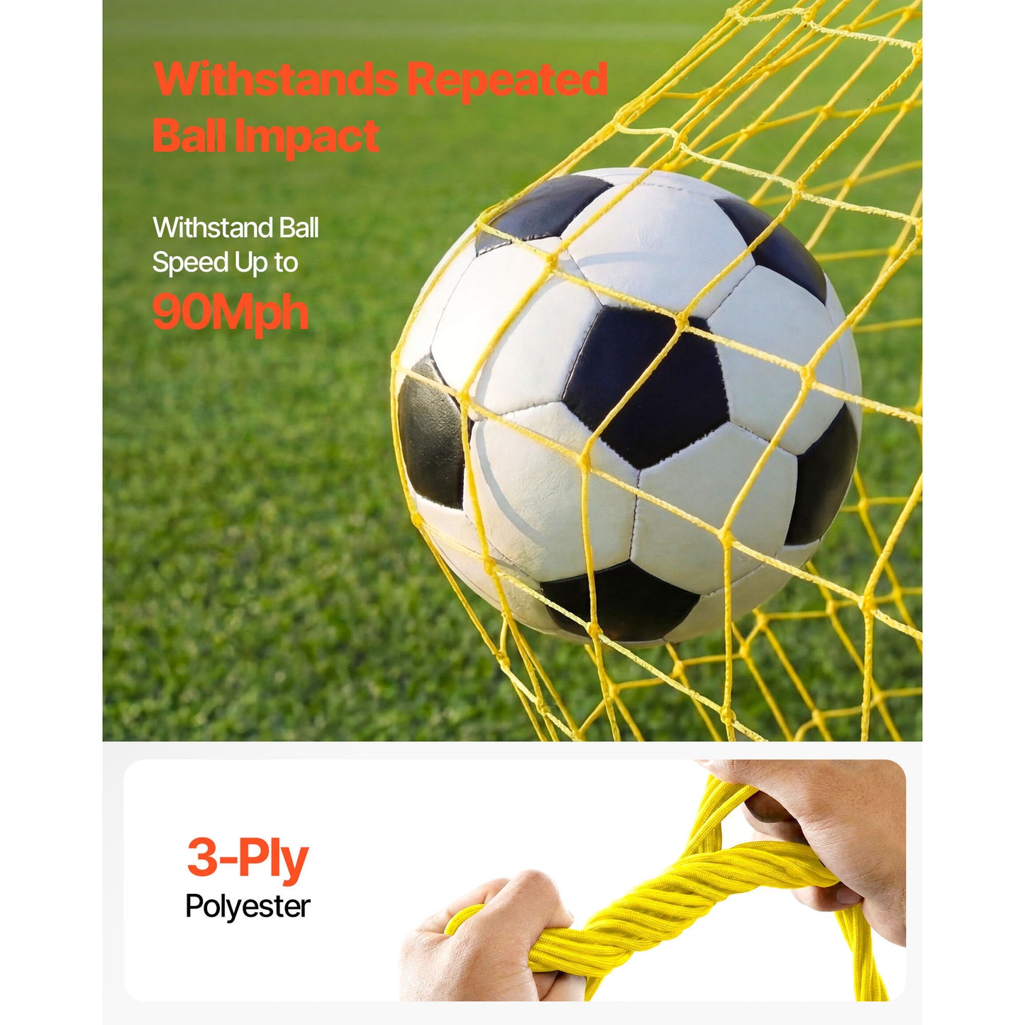 72-Inch Soccer Rebounder Net for Passing and Ball Control - Easy Setup Training Equipment