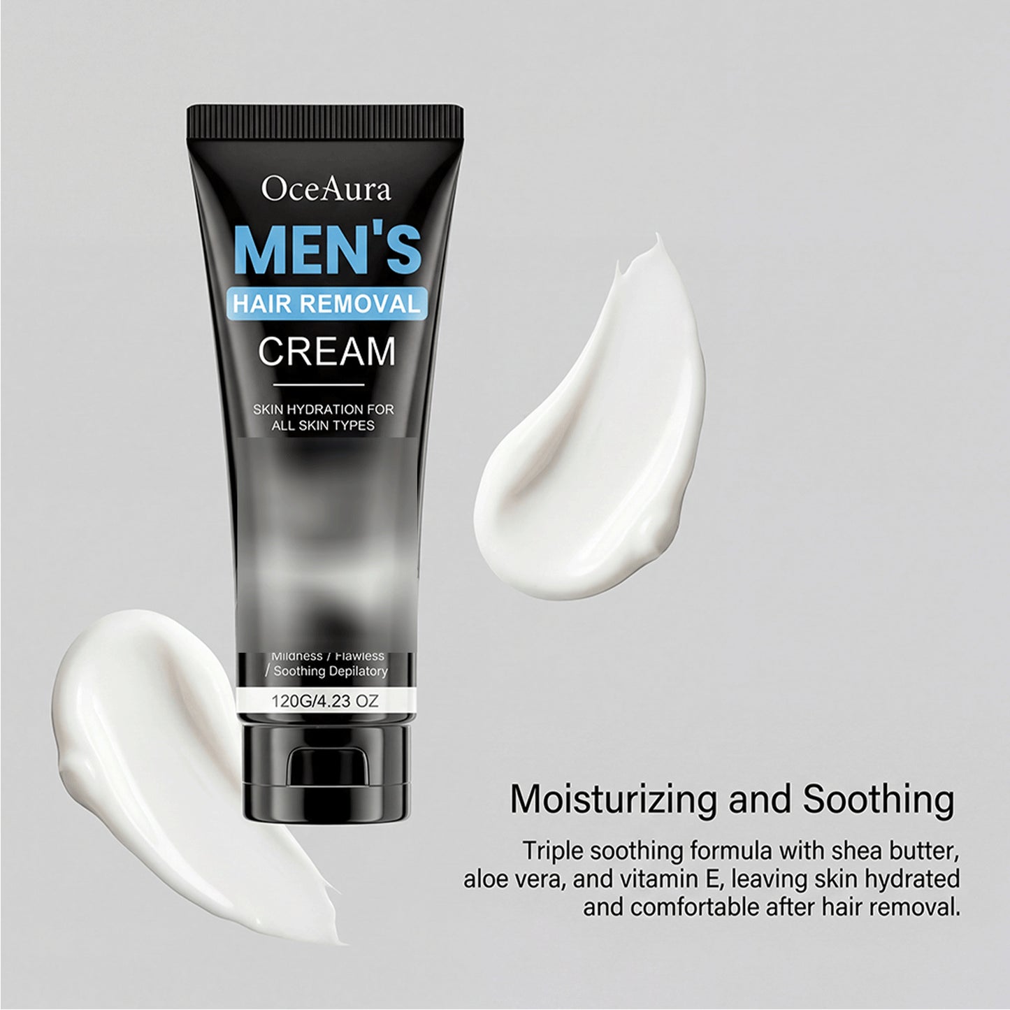 Men's Hair Removal Cream 120G - Gentle Depilating Skin Care