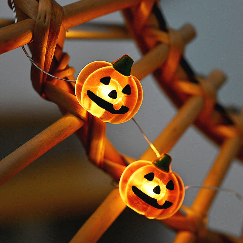 Halloween Ghost Pumpkin String Lights - LED Festival Decoration, USB & Battery Options