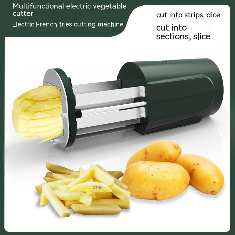 Electric Stainless Steel Potato Slicer French Fry Cutter Kitchen Gadget