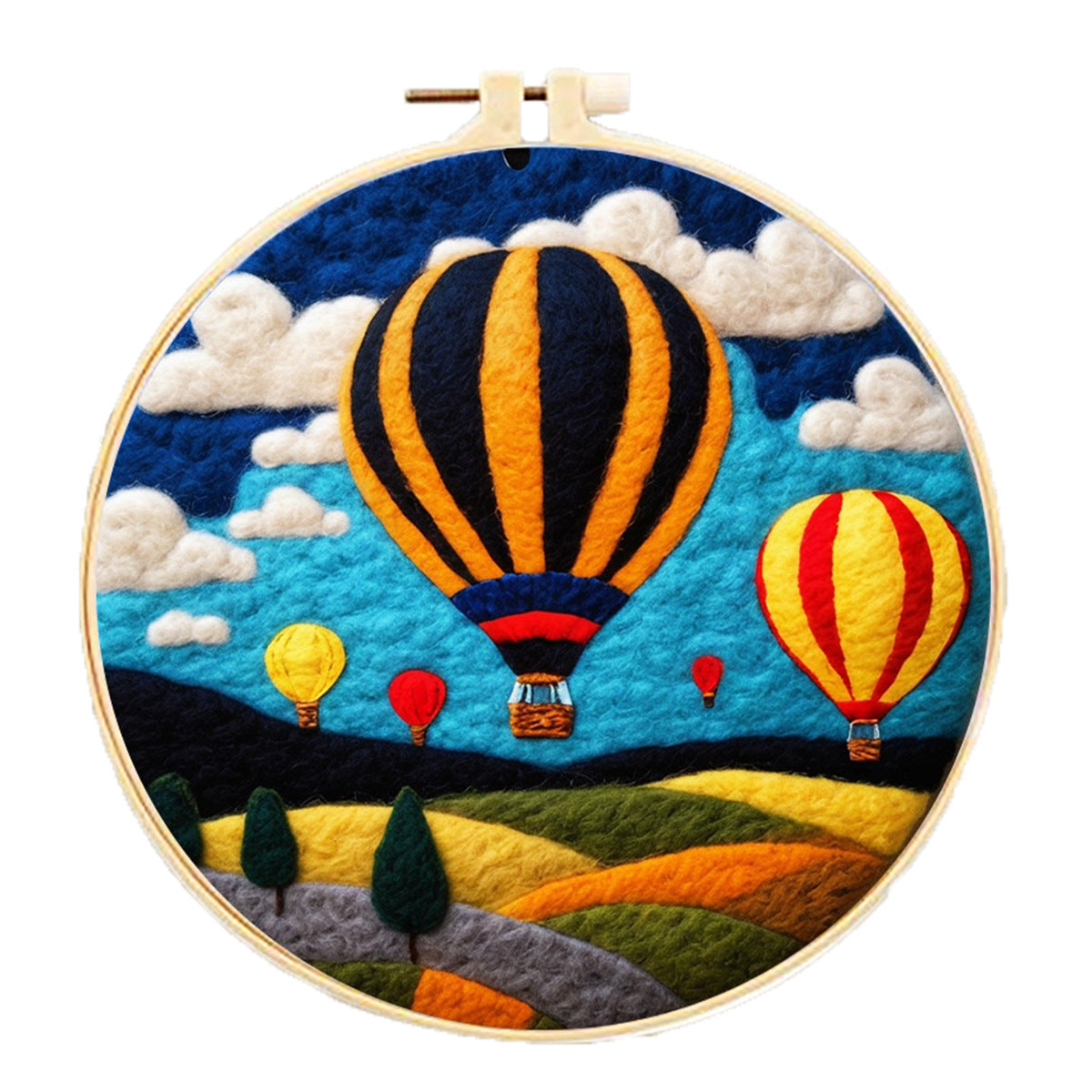 Embroidery Needle Felt Blanket Painting Kit - House Decor & Crafts