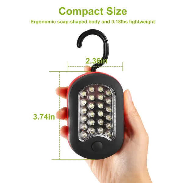 Portable 27 LED Work Light with Hook - Magnetic Flashlight