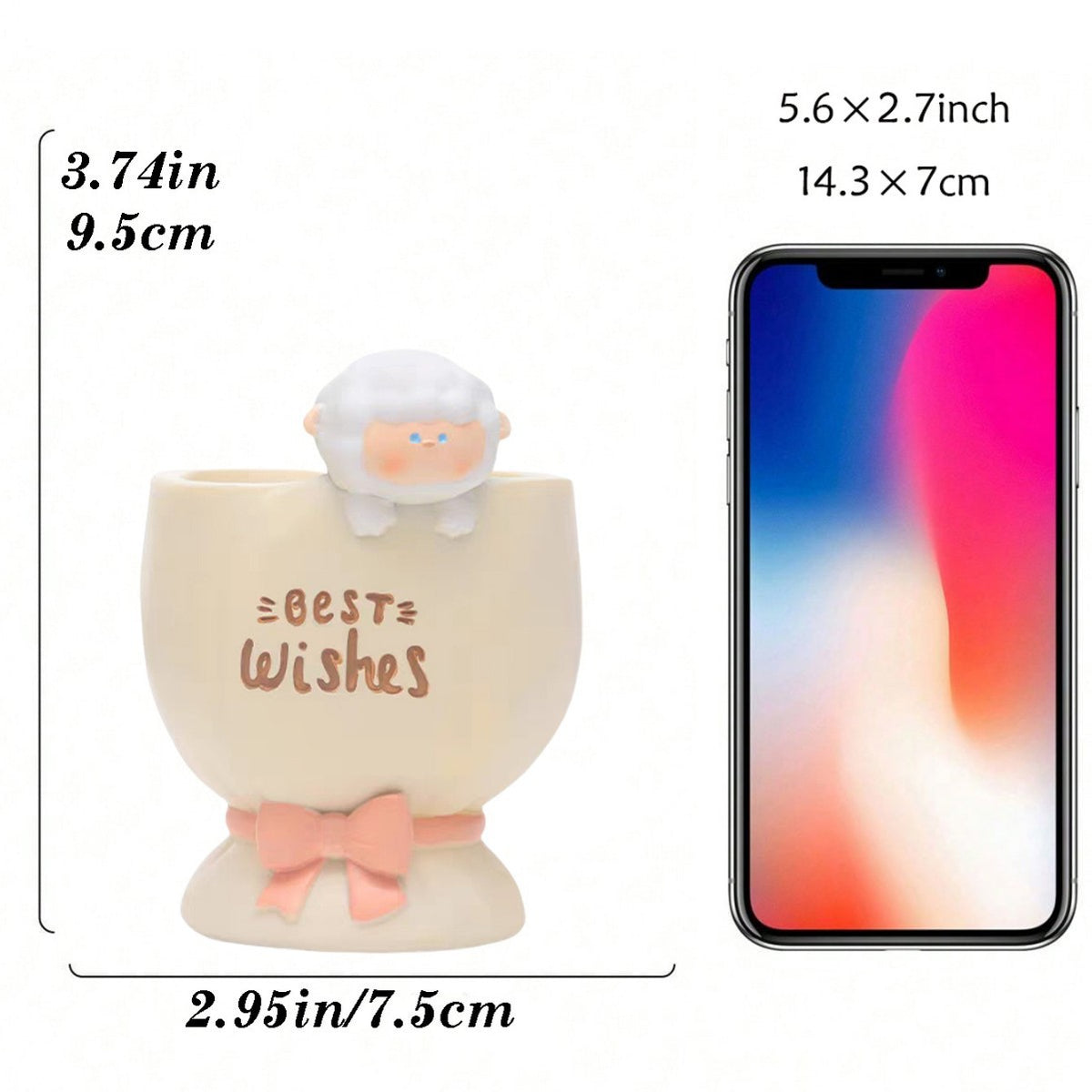 Resin Cartoon Animal Planters - Cute Succulent Flower Pots in Rabbit, Lamb, Cat & Panda Styles