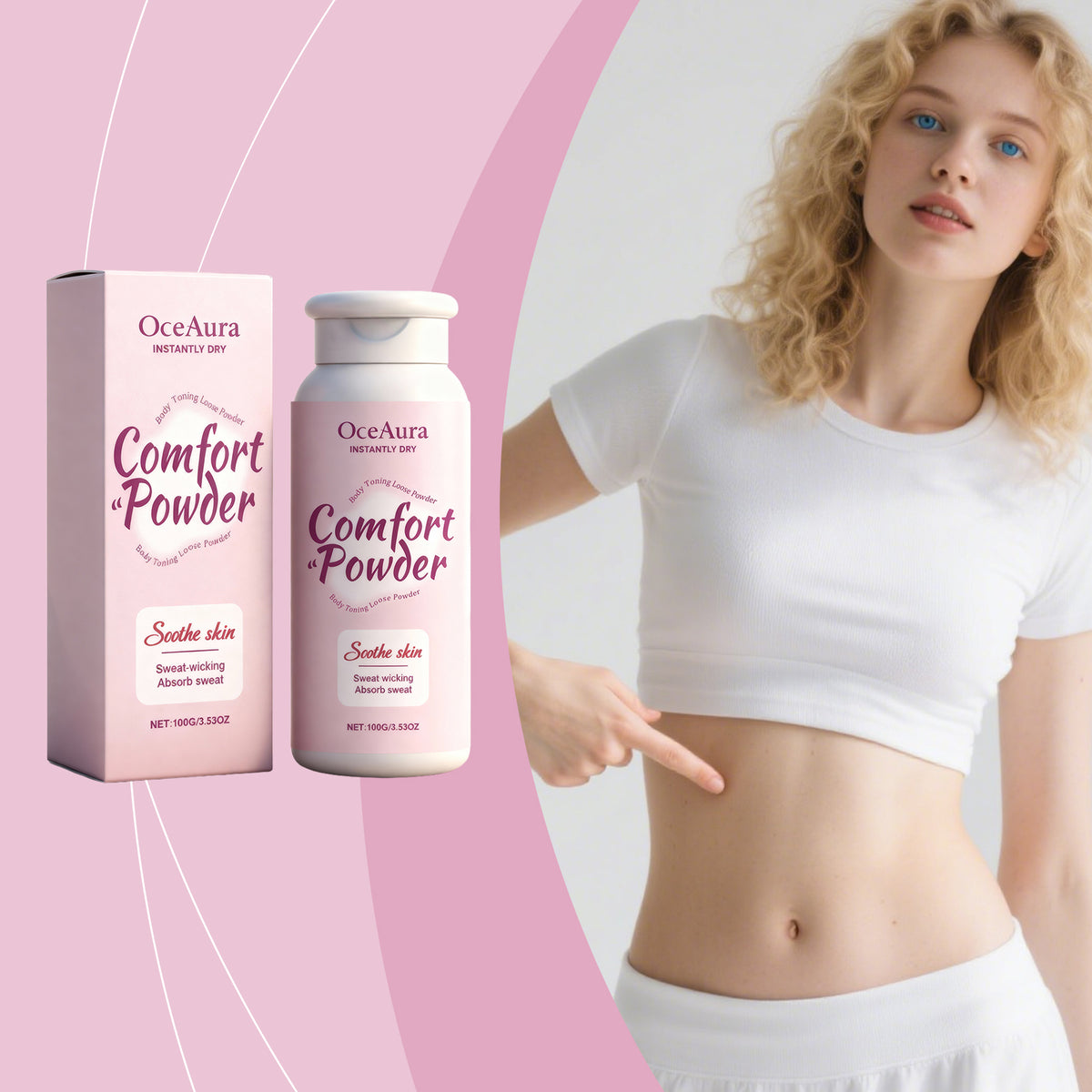 Body Powder for Sweat Absorption - 100g