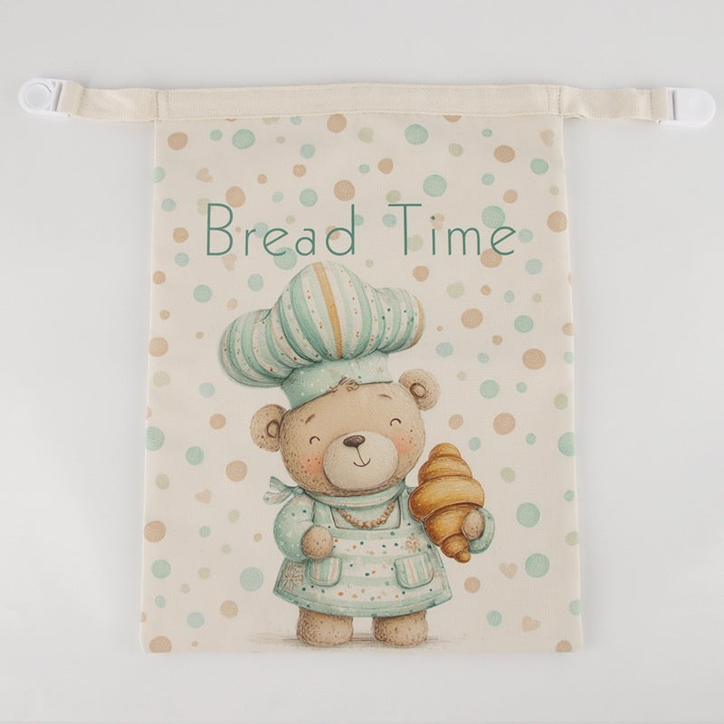 Reusable Beeswax Bread Bag Double Layer Eco-Friendly Storage Bag