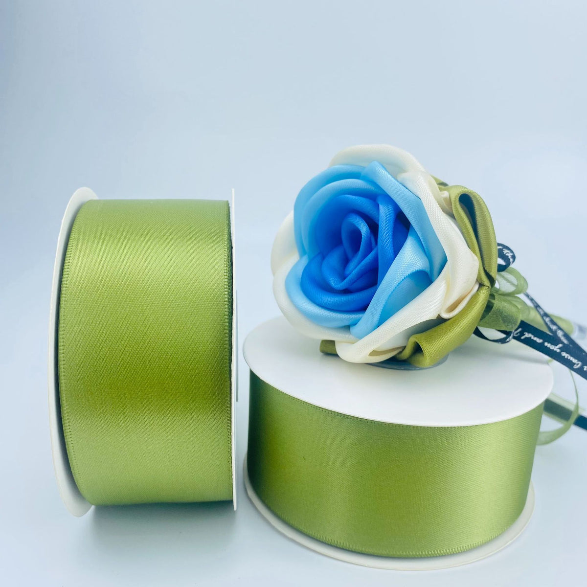 Double-Sided Bright Thickened Polyester Ribbon for Gift Bouquets - 25 Yards