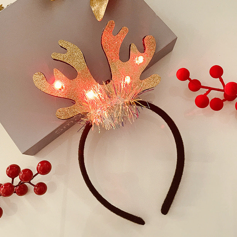 Christmas Light Headband for Women – Snowflake & Holiday Styles