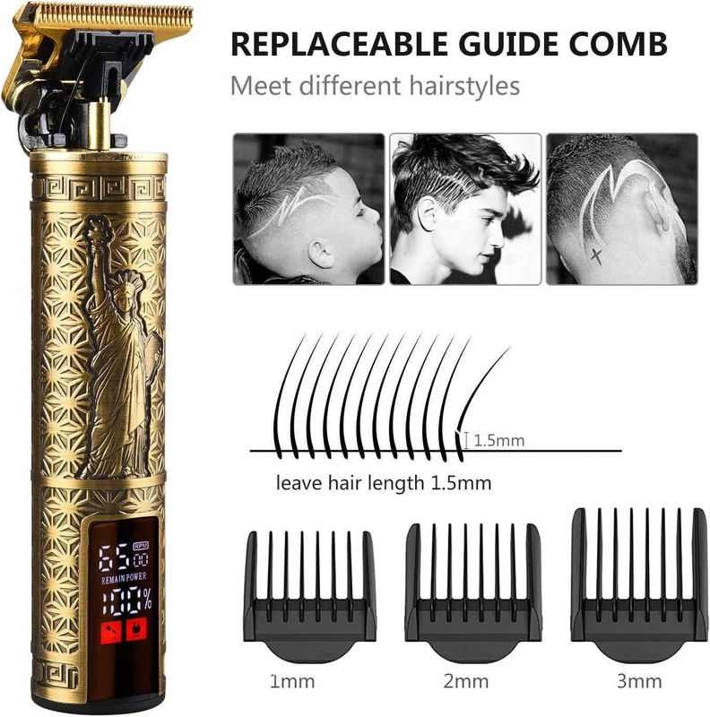 Professional Cordless Hair Clipper & Beard Trimmer - Statue of Liberty