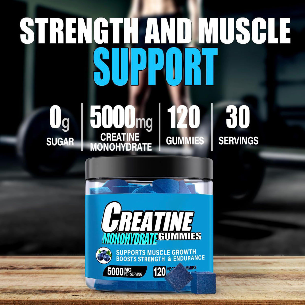 Creatine Jelly - Raspberry Flavored Supplement