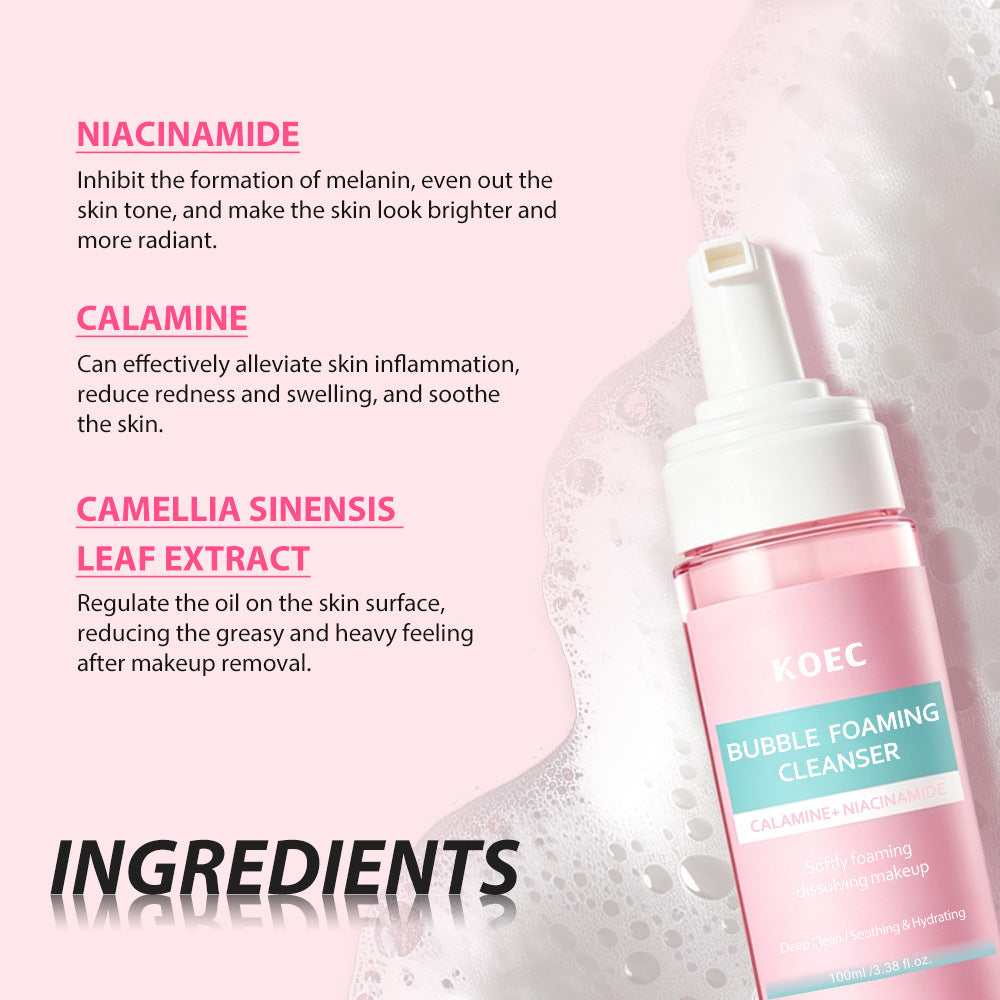 Niacinamide Bubble Cleansing Mousse 100ml Facial Skin Care Foam