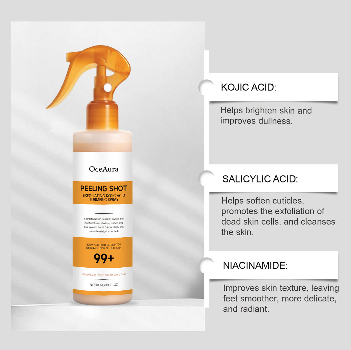Kojic Acid Turmeric Skin Cleaning Spray