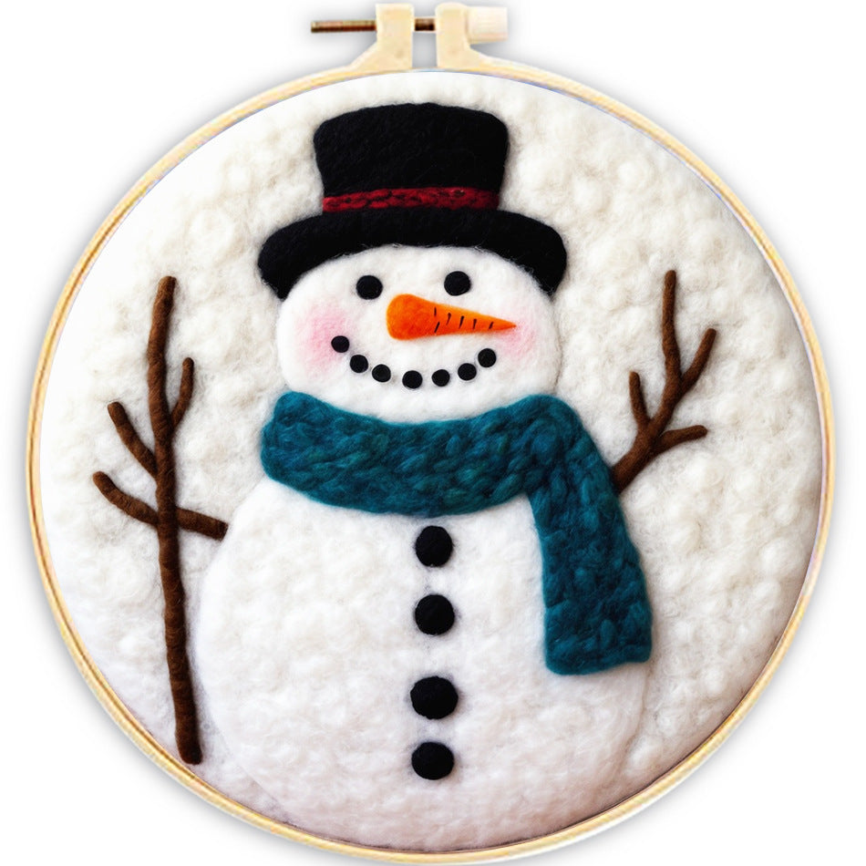 Embroidery Needle Felt Blanket Painting Kit - House Decor & Crafts