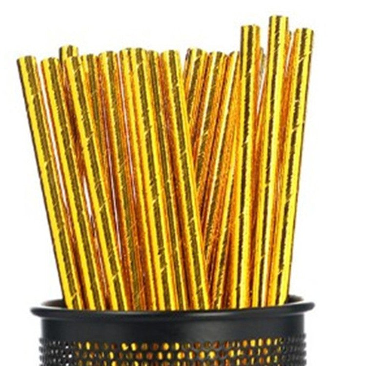 Color Coated Paper Straws - Biodegradable Disposable Drinking Straws for Parties