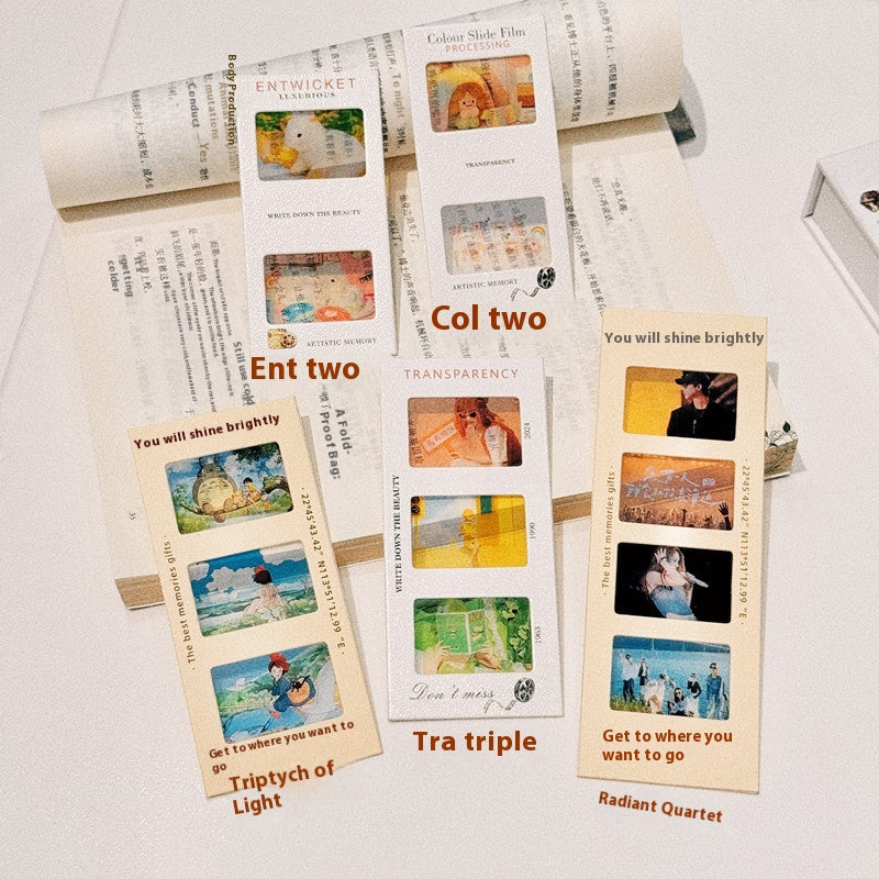 Two-Joint Blank Film Hanger Acrylic Shadow Box Light Shadow Bookmark