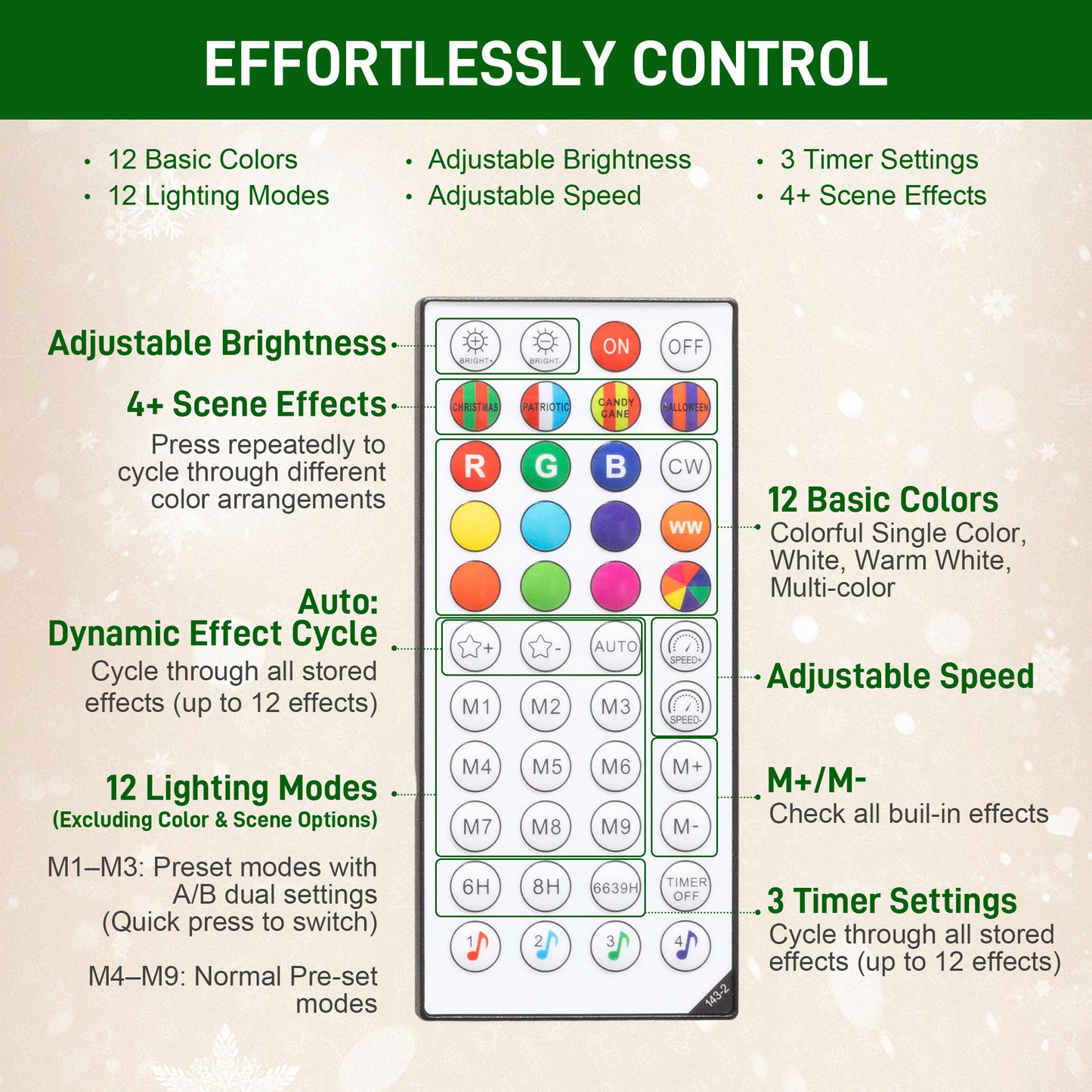 7ft Slim Artificial Christmas Tree with Colorful LED Lights & Remote