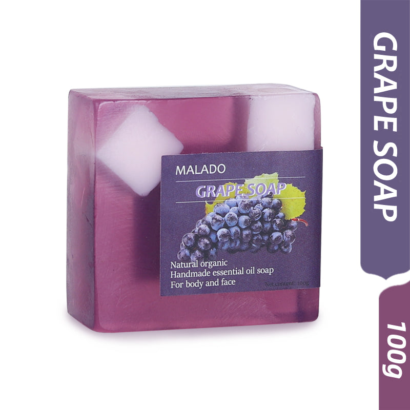 Grape Granule Fruit Soap - 100g Natural Body Care Bar