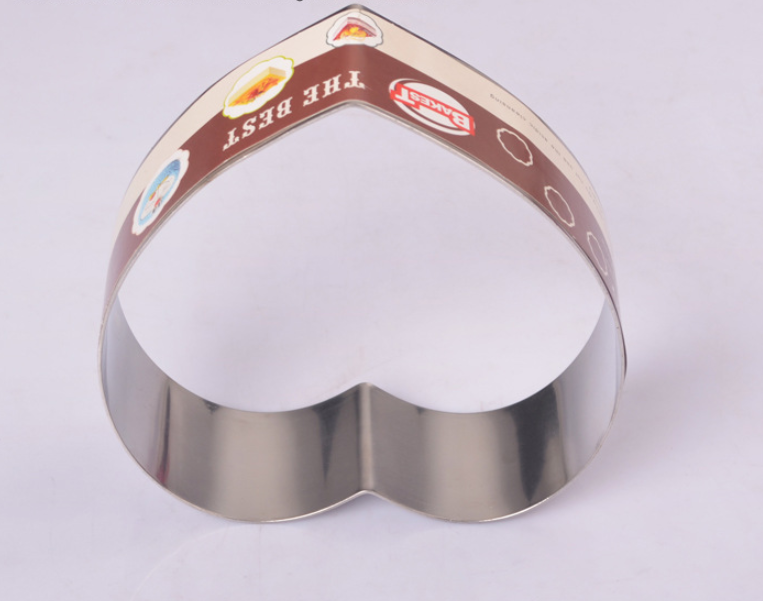 Heart Shaped Stainless Steel Cake Mold - 14 Inch Love Mousse Baking Accessory
