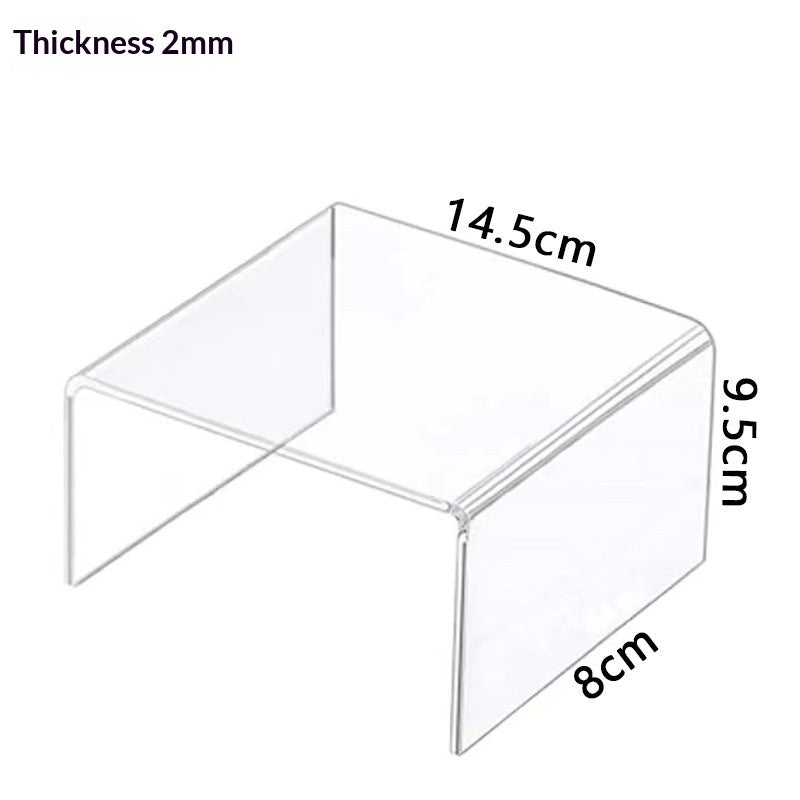 Acrylic Shoe and Bag Display Rack Trapezoid-Shaped Jewelry Organizer