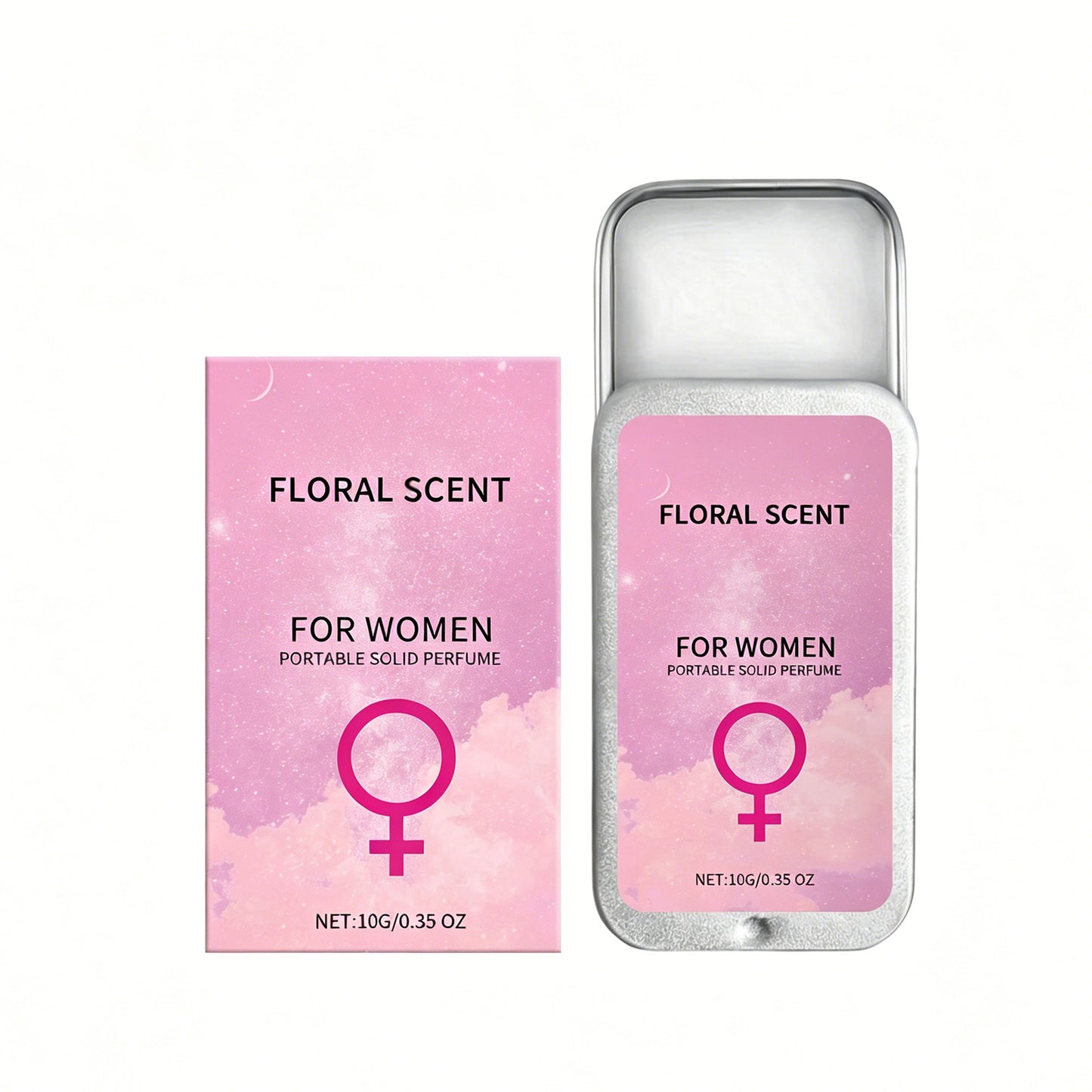 Floral Solid Perfume Balm - Long Lasting Portable Fragrance for Women
