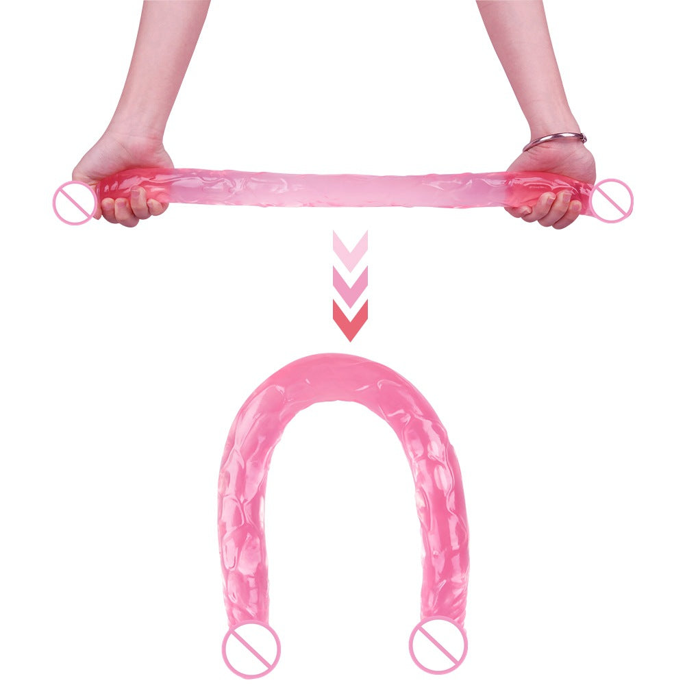55cm Double-Headed Female Toy - PVC Lengthened Adult Supplies, Multiple Colors