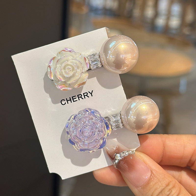 Mermaid Flower Pearl Hairpin Barrette