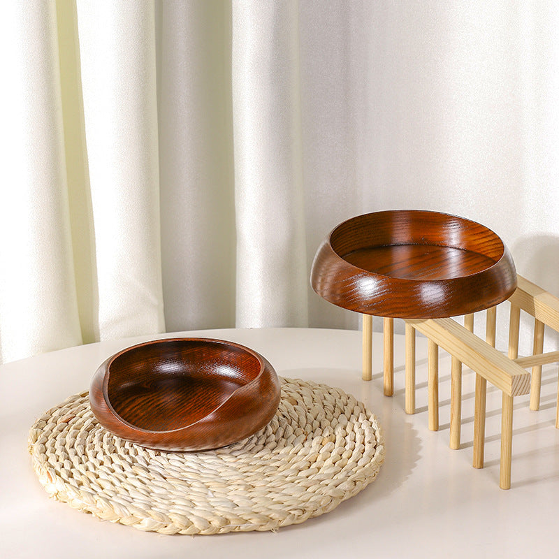 Wooden Cat Food Bowl - Sour Jujube Wood Large Capacity & Stylish Design