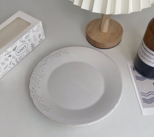 8-Inch Ceramic Plate Set for Kitchen Storage - Multiple Styles