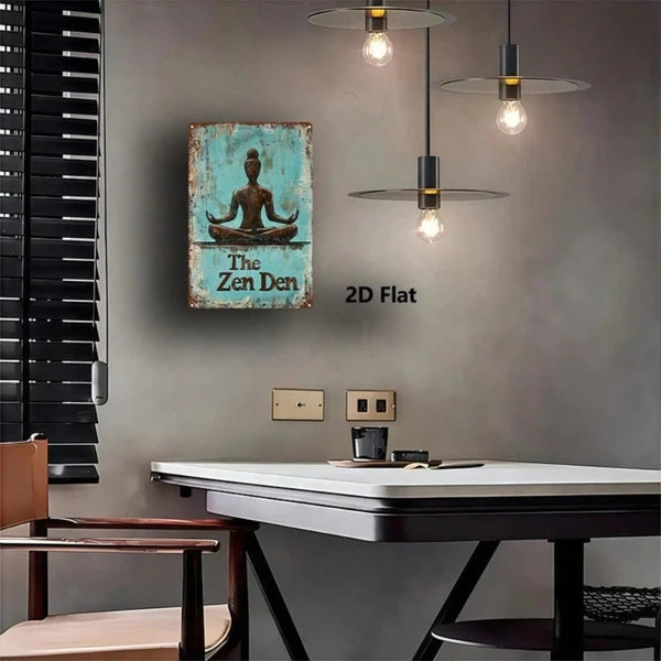 Metal Tin Wall Decoration - 20 cm x 20 cm - Home Decor