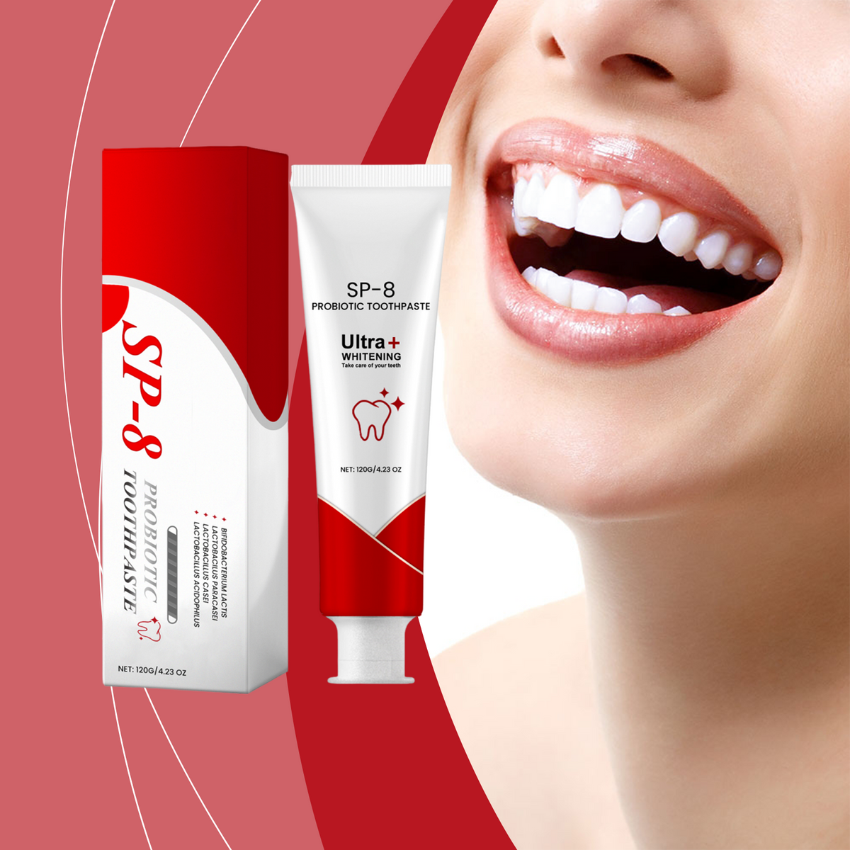 Probiotic Toothpaste for Fresh Breath & Whiter Teeth – 120g