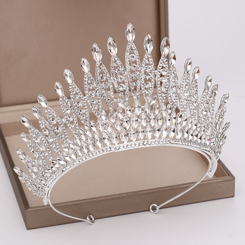 Women's Alloy Crystal Crown Headwear - Elegant Hair Accessory for Special Occasions