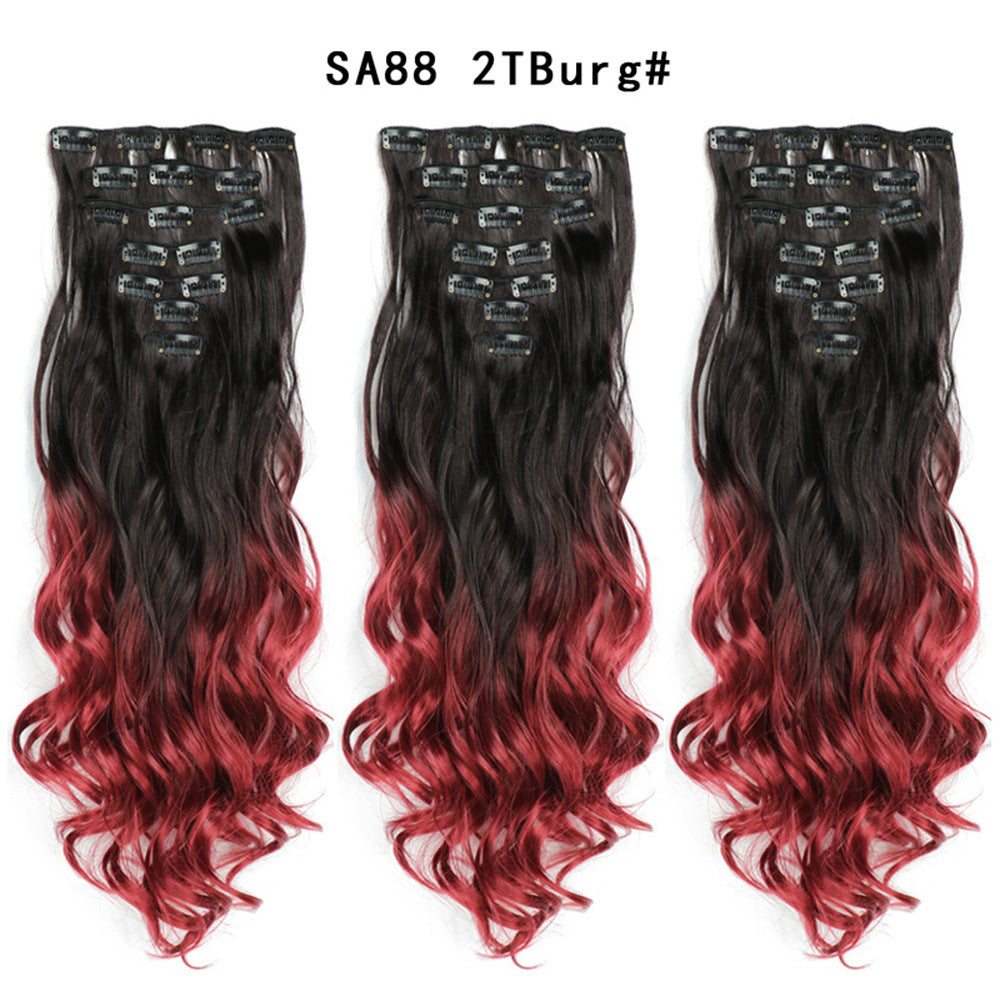 Long Curly Hair Piece High Temperature Synthetic Wig