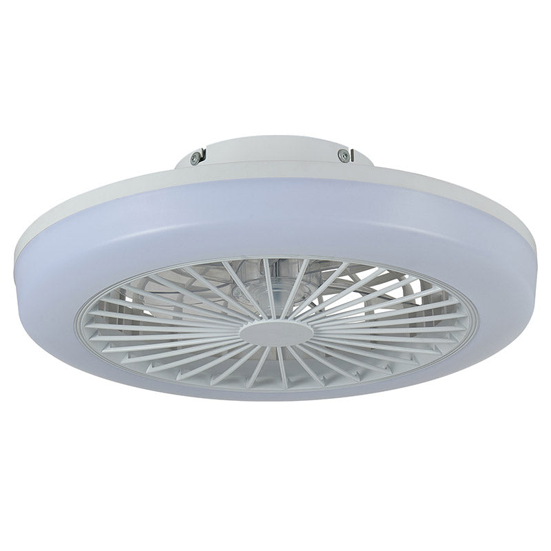 18 Inch Ceiling Fan with RGB LED Light Remote Control Dimmable Low Profile