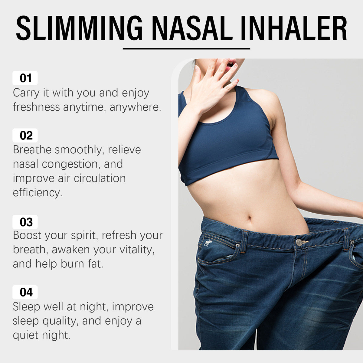 Nasal Inhaler with Menthol & Natural Extracts - 1ML