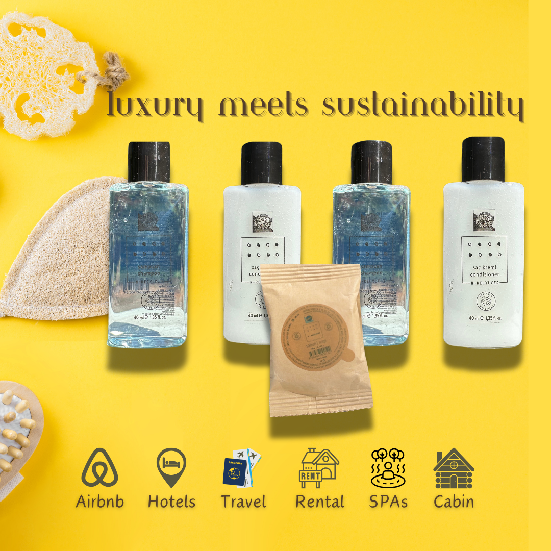 125-Piece Eco-Friendly Hotel Toiletries Set - Sustainable Bath Amenities