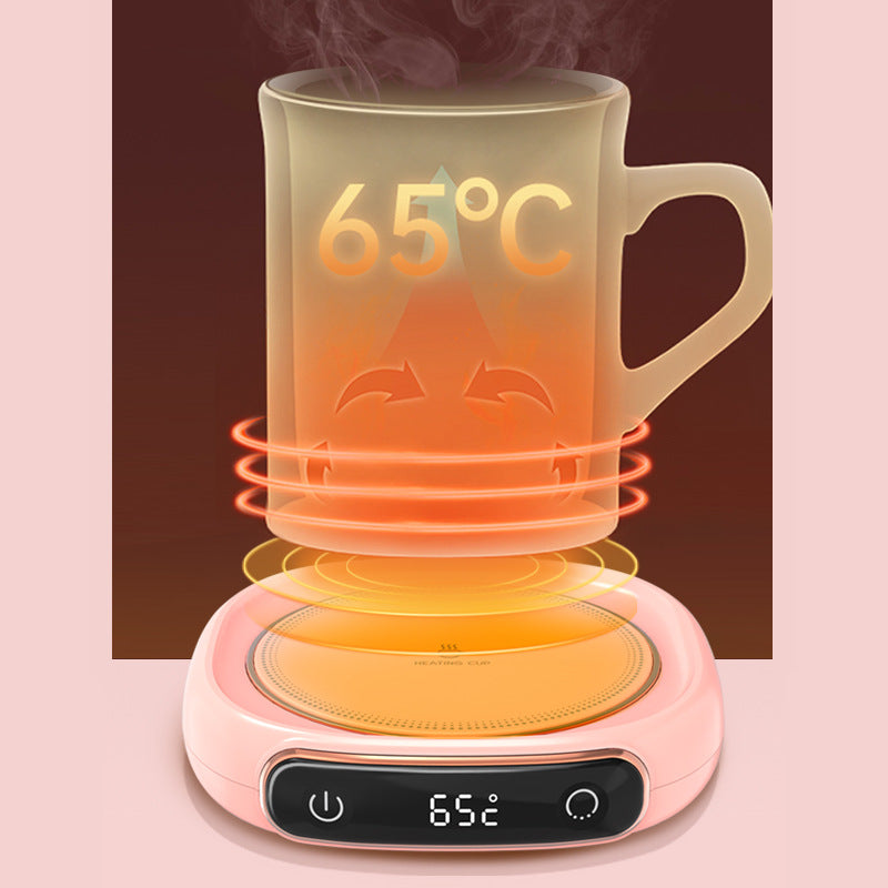 Coffee Mug Warmer Plate - USB & 220V Desktop Heating Coaster for Hot Drinks
