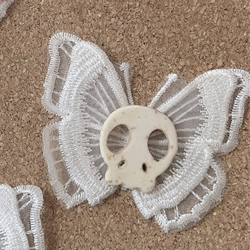 Skull Hair Clip Punk Side Clip Hair Accessory for Styling