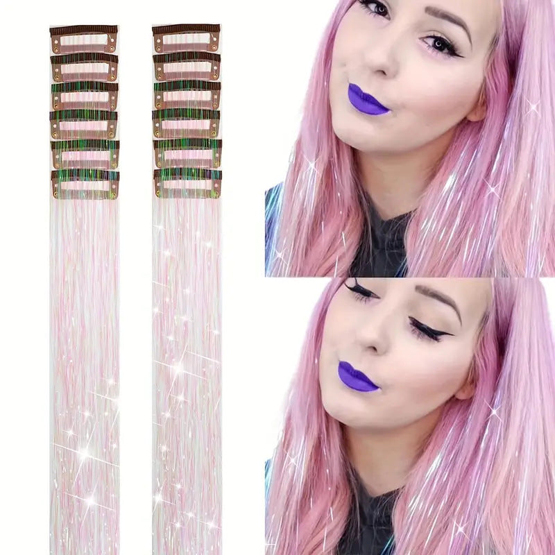 Colorful Seamless Hair Extensions - Multiple Colors
