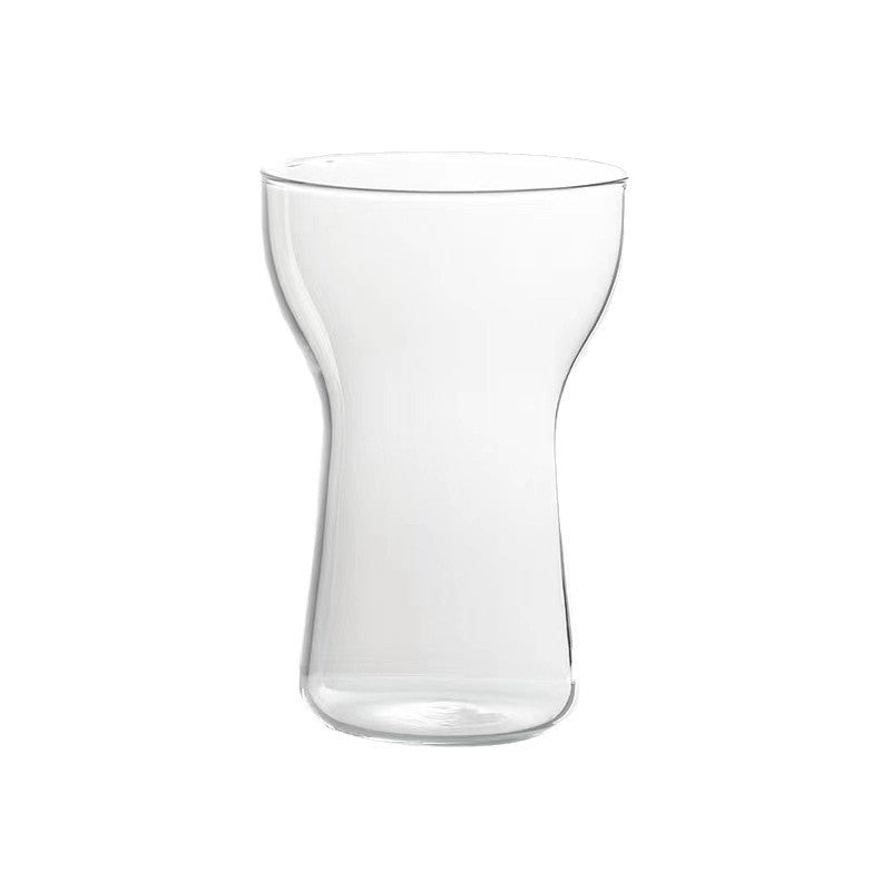 Ins Style Glass Ice Coffee Cup - 400ml Borosilicate Drinkware