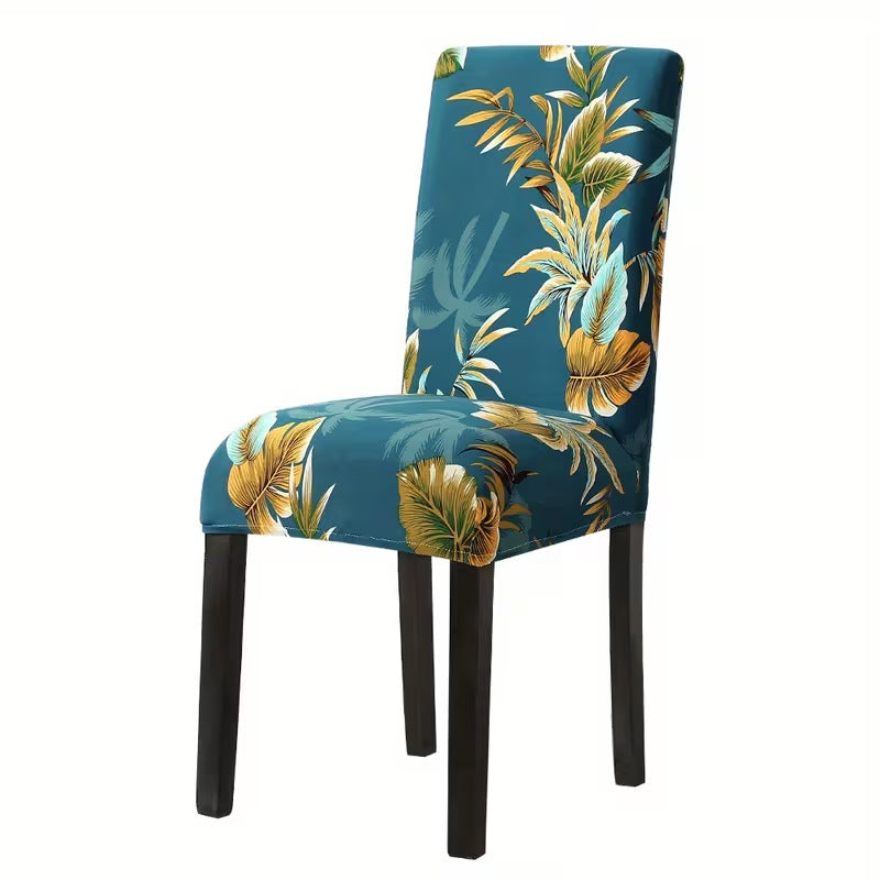 Elastic Chair Cover - Printed Stretch Home Office Chair Protector