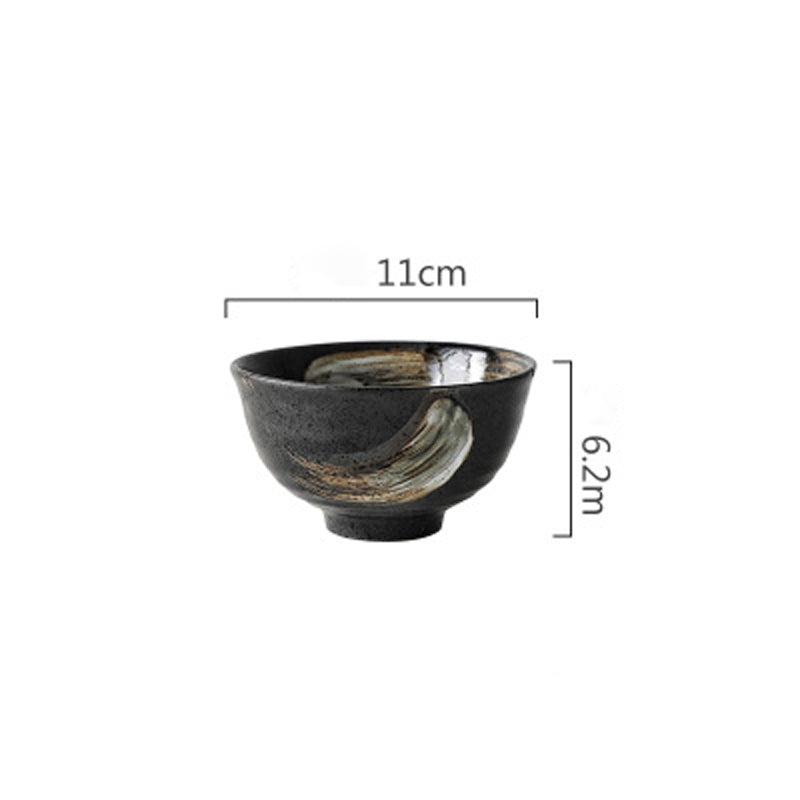Ceramic Tableware Set with Shadow Painting Style - Home Kitchen Dinnerware