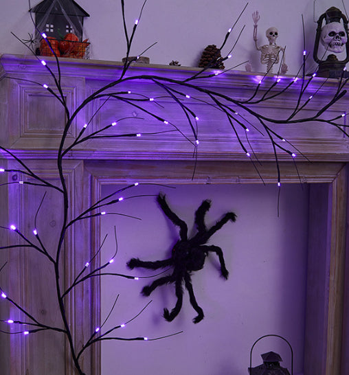 Halloween Rattan LED Tree Lights - Artificial Vines & Decorative Lighting