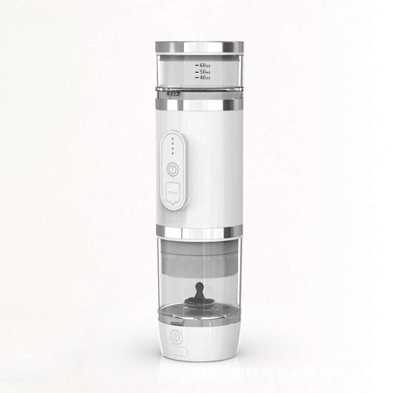 Portable Wireless Coffee Machine with Milk Frother - Heating & Easy Clean