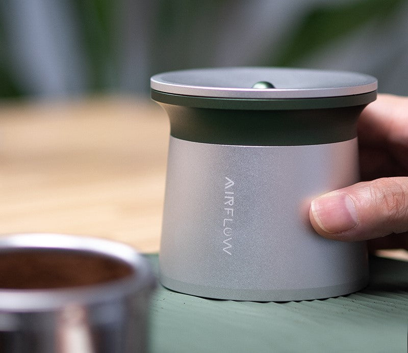 Gyro Coffee Powder Sifter & Grinder for Fine Powder Production, Silver Gray