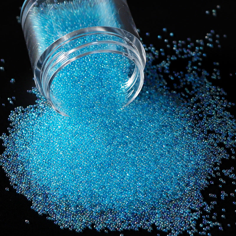 Micro Glass Bead Nail Art Decorations Non-Porous Bubble Ornaments
