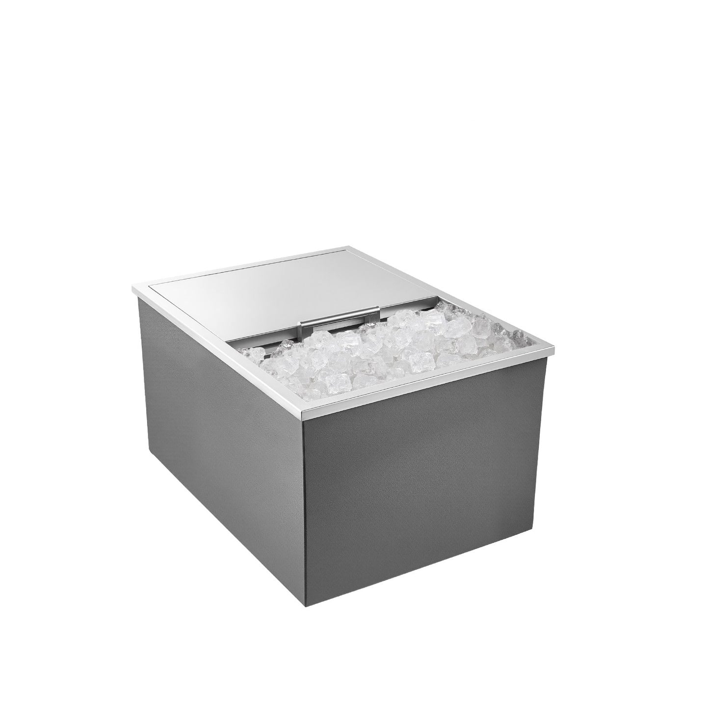 57.8 Qt Stainless Steel Drop-In Ice Cooler Bin for Drinks